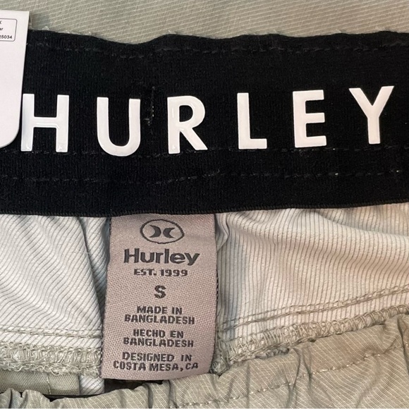 Hurley Men’s Pacer Stretch Twill Jogger Pants Light Grey Size Small NWT - Picture 11 of 16